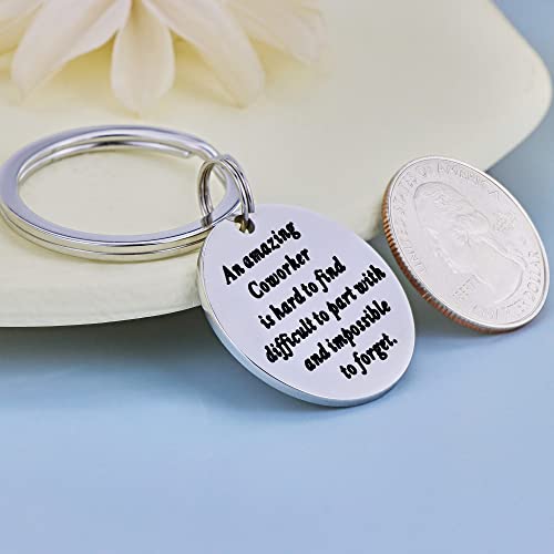 SANNYRA Coworker Leaving Gifts for Colleague Friends Boss Goodbye Farewell Gifts Going Away Thank You Keychain for Coworkers Office Gifts - Image 3