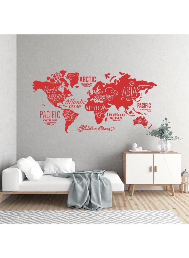 MAXPIX LLC MAXPIX- World Map Wall Vinyl Decal Sticker for Living Room, Bedroom, Nursery, Office - Image 2