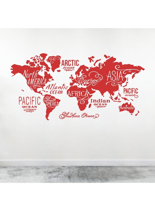 MAXPIX LLC MAXPIX- World Map Wall Vinyl Decal Sticker for Living Room, Bedroom, Nursery, Office - Image 1