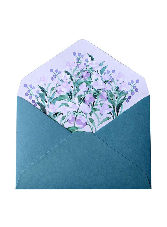 Glow Wedding Envelope Invitation Letter A5 Handwritten Love Letter Letter Paper Warm Spring Blooming Envelope Letter Paper Set Contains 2 Envelopes 4 Letter Paper - Image 1