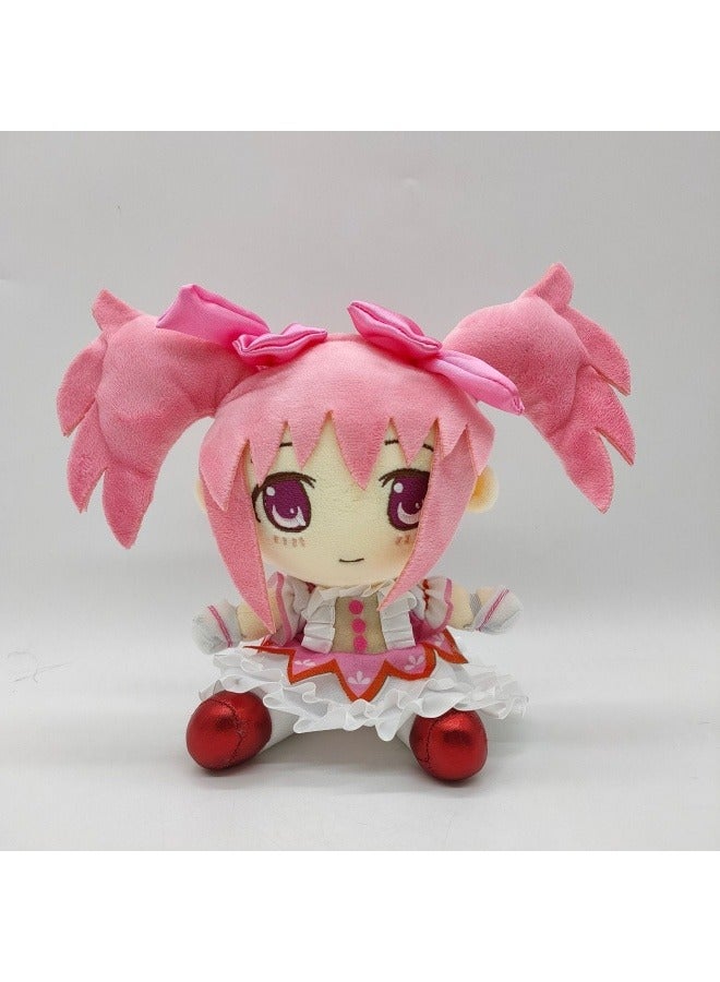 general madoka kaname plush doll deer eye Yuanxiang character doll Madoka Magica plush doll the best gift for family and friends - Image 1