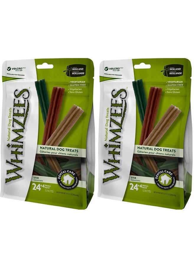WHIMZEES - (2 Pack) Whimzees Natural Grain Free Dental Dog Treats Stix, Size Small2 - Image 1