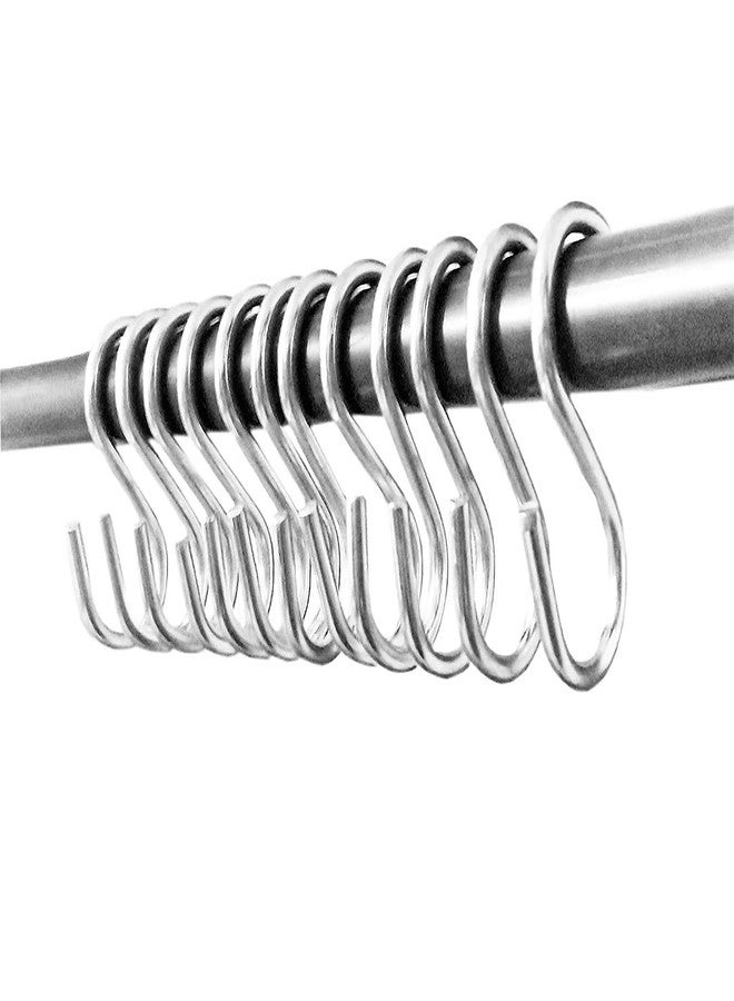 SYLIX Stainless Steel Thick S Shape Hooks for Kitchen & Bathroom, Heavy Duty Rustproof Hanger for Utensils, Clothes & Accessories (12) - Image 5