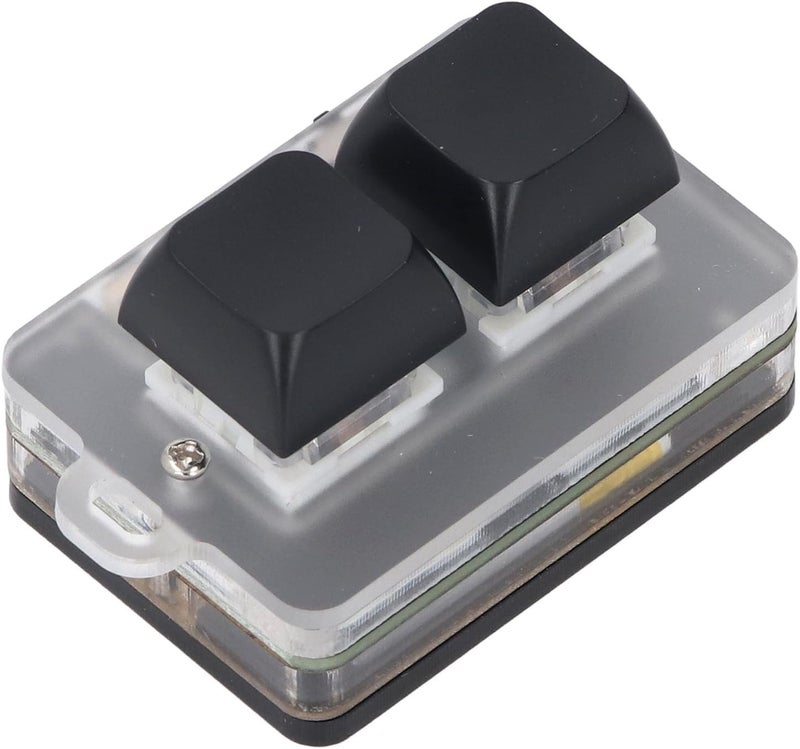 2 Key Keyboard, Custom Macro Programmable Keyboard with Blue Switch and RGB Light, for Game Work Programming, USB C BT Connection - Image 4