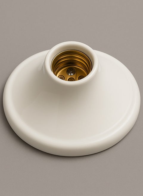 E27 base ceiling lamp holder, 14 cm