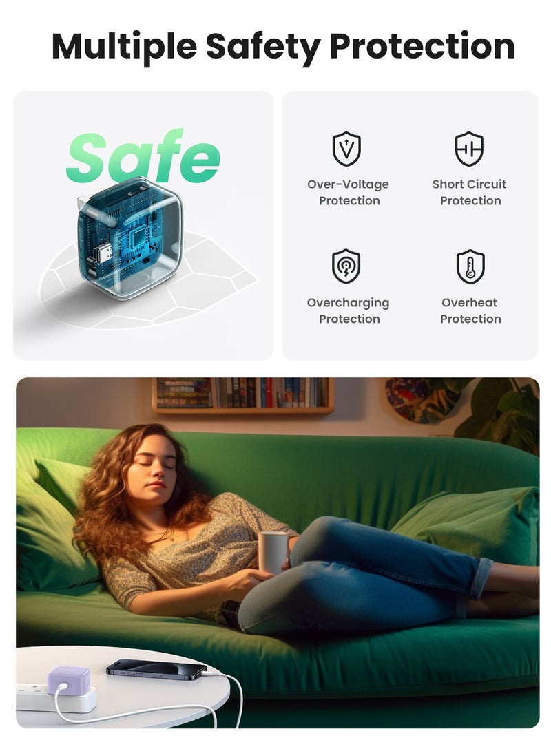 Ugreen iPhone Charger Type C PD 20W Fast USB C Charger iPhone 16 Fast Charger Head Type-C Power Plug Universal Travel Adapter USB-C Plug for iPhone 15/15 Pro Max/15 Pro/15 Plus/14/13/12/11 - Image 5