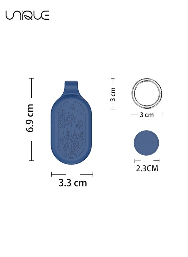يونيك 2 حزمة - لسامسونج جالاكسي سمارت تاج 2 القضية، للماء كامل واقية سيليكون القضية المضادة للخسر مقاومة للخدش غطاء الحماية ل Galaxy SmartTag 2 لمفاتيح محفظة أمتعة الأليفة (أخضر + أزرق) - Image 2
