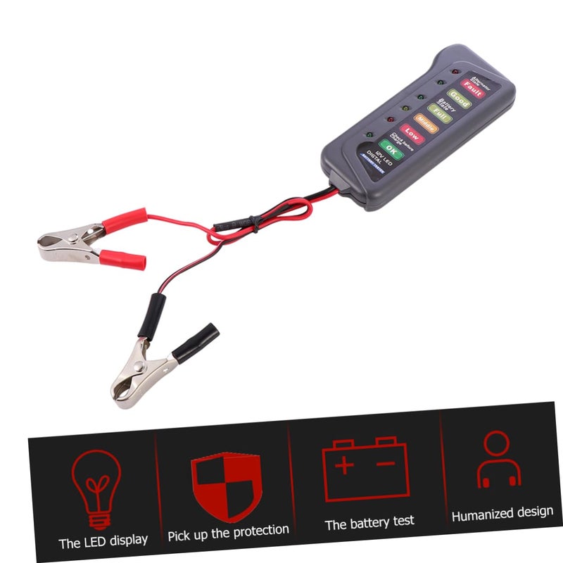 Smart Battery Tester LED Display Analyzer Quick Charge Performance Overload Reminder Black - Image 4