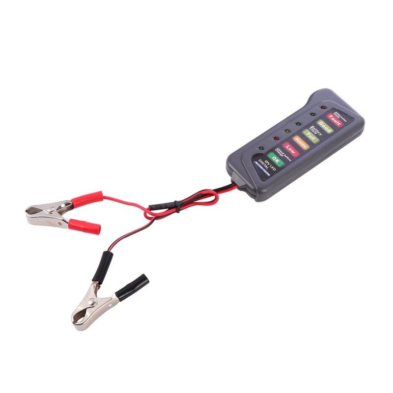 Smart Battery Tester LED Display Analyzer Quick Charge Performance Overload Reminder Black - Image 1