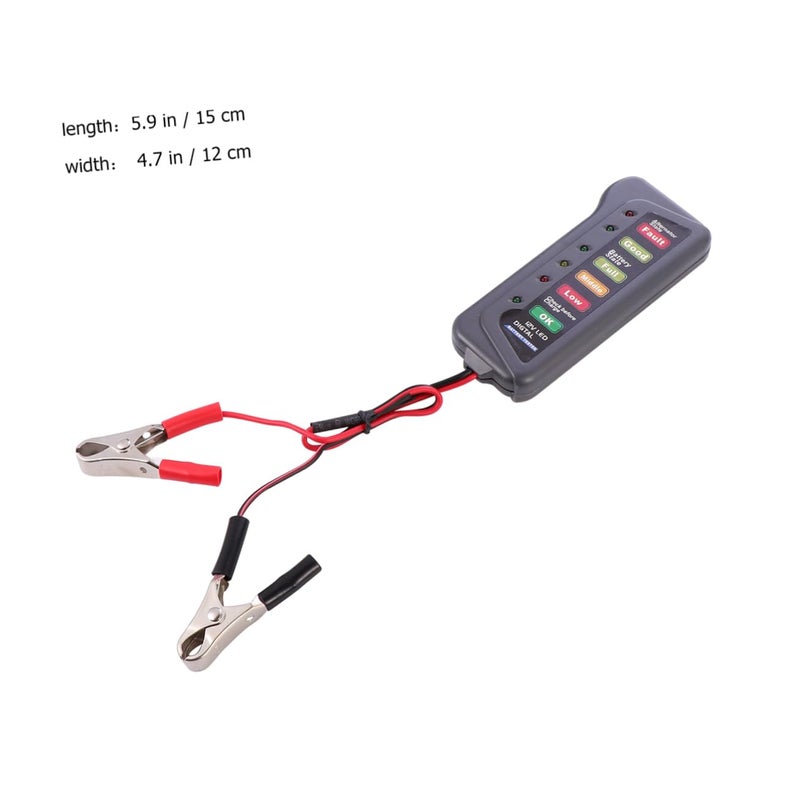 Smart Battery Tester LED Display Analyzer Quick Charge Performance Overload Reminder Black - Image 3