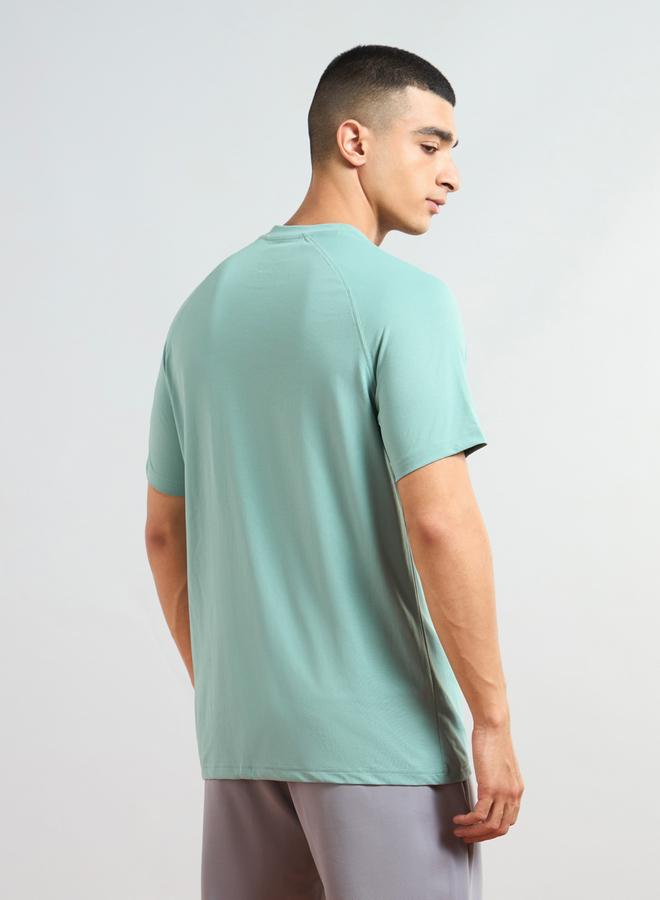 Technosport Solid Short Sleeves Regular Fit T-Shirt - Image 3