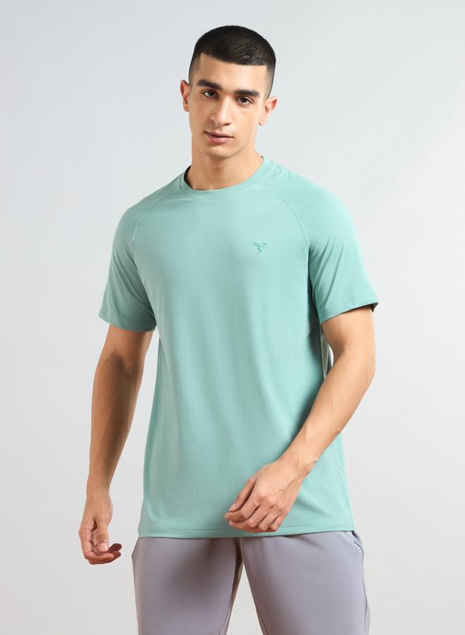 Technosport Solid Short Sleeves Regular Fit T-Shirt - Image 1