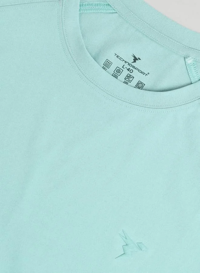Technosport  Solid Short Sleeves Regular Fit T-Shirt for Men | Best Price UAE