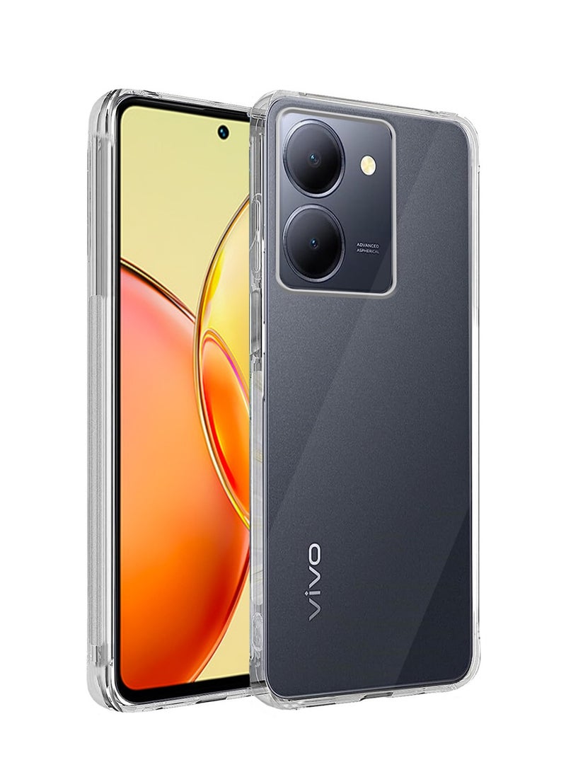 Techie Vivo Y36 5G / Y36 4G TPU Soft Corner Ultra Slim Clear Case Shockproof Anti Fingerprint Transparent Protective Back Cover - Image 1