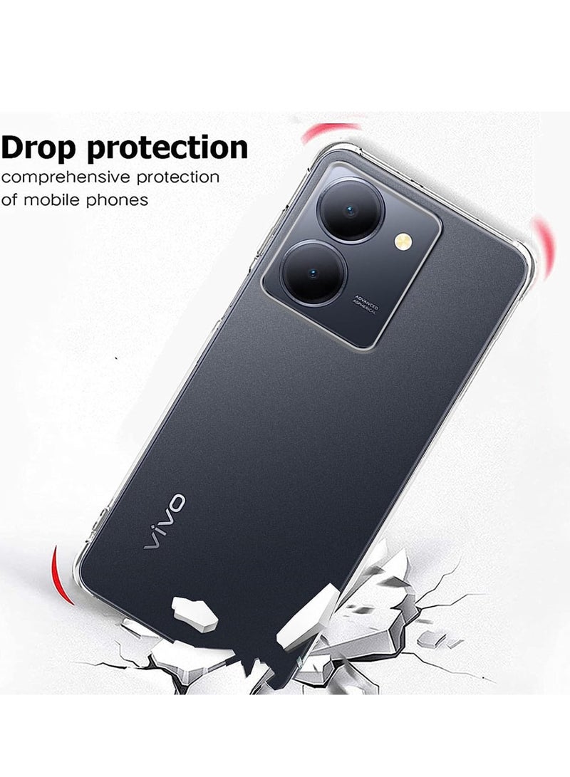 Techie Vivo Y36 5G / Y36 4G TPU Soft Corner Ultra Slim Clear Case Shockproof Anti Fingerprint Transparent Protective Back Cover - Image 5