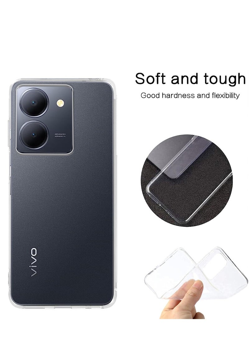Techie Vivo Y36 5G / Y36 4G TPU Soft Corner Ultra Slim Clear Case Shockproof Anti Fingerprint Transparent Protective Back Cover - Image 4