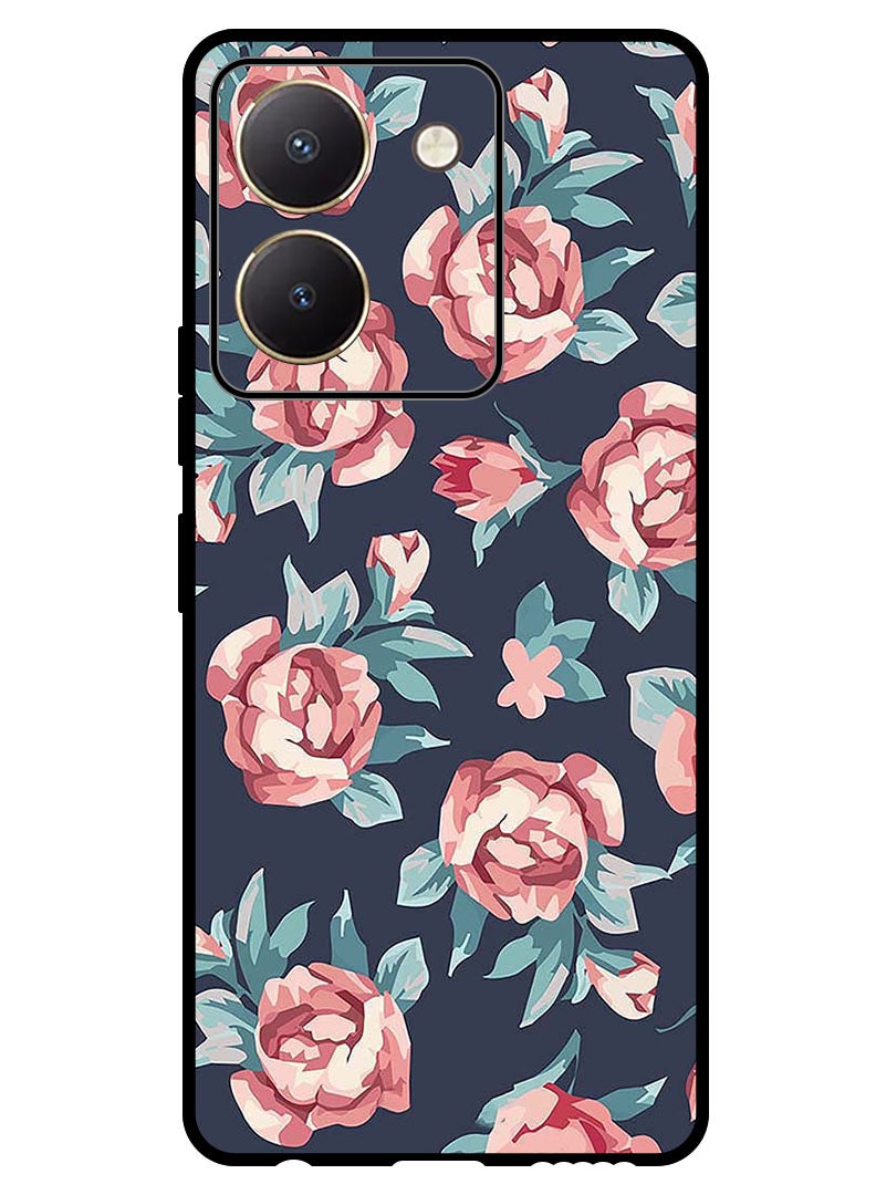 Theodor Protective Case Anti Scratch Shock Proof Bumper Cover For Vivo Y27s Flowers 1 (2) - Image 1