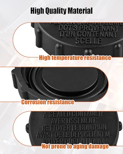 QAGGUM Brake Reservoir Cap Fit for Ford F150 2015-2019 Expedition 2018-2021 Lincoln Navigator 2018-2021, Reservoir Tank Cap Replace BRFC19 FL3Z-2162-A FL3Z2162A - Image 3