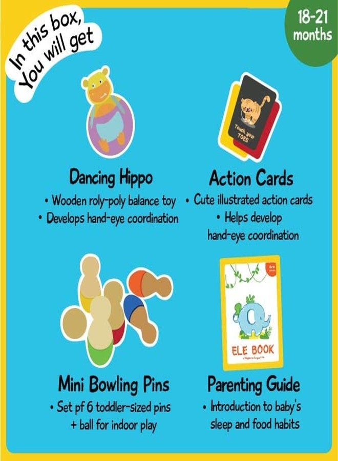 Shumee Ele's Box of Play (18-21 Months) Box 7 | Wooden Toys for Toddlers | Montessori Learning Toy Kit | Sensory & Motor Skill Development | Eco Friendly Safe Organic Toys | Early Learning Gift Set - Image 2