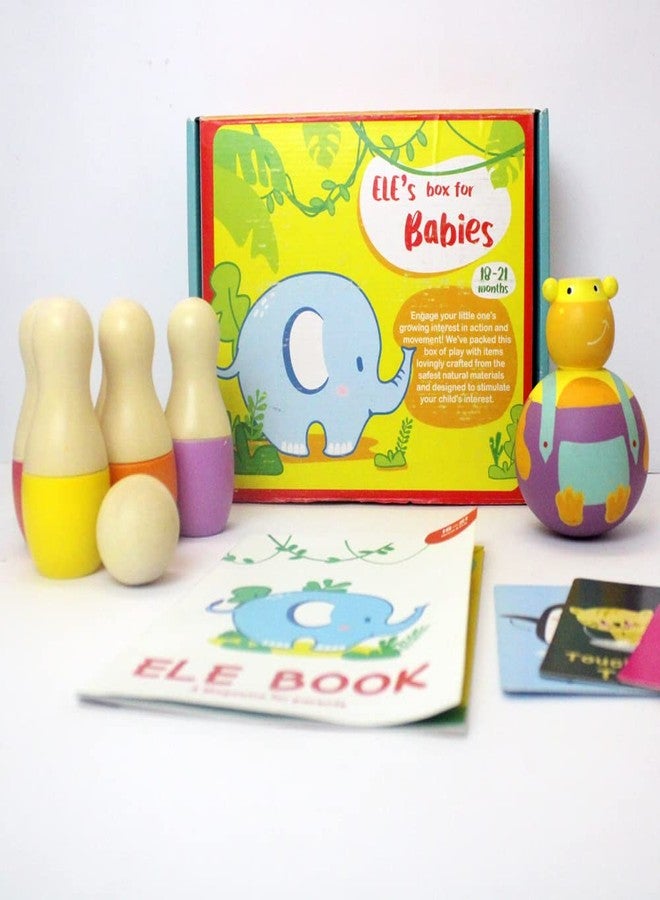Shumee Ele's Box of Play (18-21 Months) Box 7 | Wooden Toys for Toddlers | Montessori Learning Toy Kit | Sensory & Motor Skill Development | Eco Friendly Safe Organic Toys | Early Learning Gift Set - Image 1