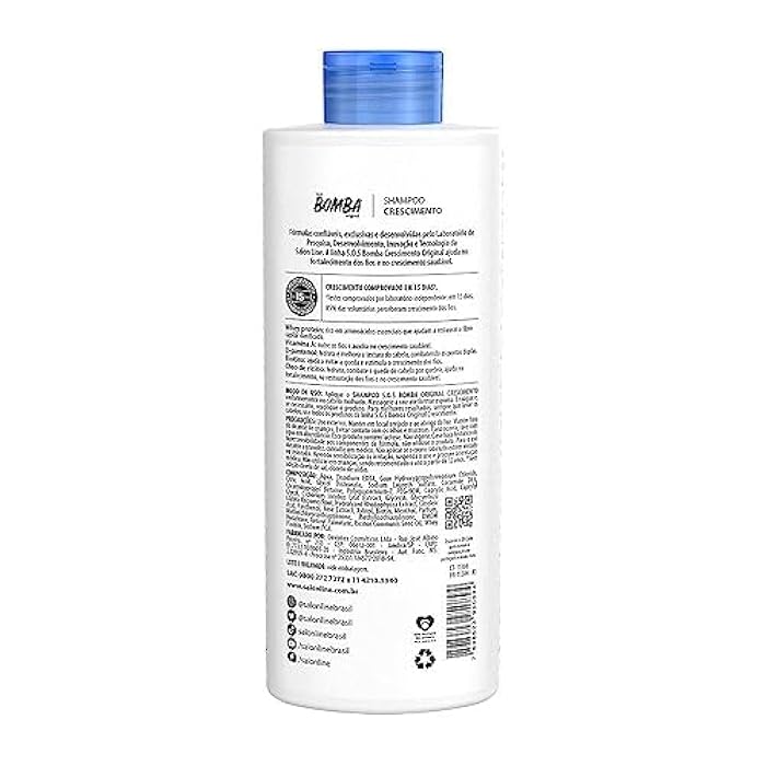 Salon Line صالون لاين - خط SOS بومبا (نمو) - شامبو 500 مل - (SOS بومب (نمو) - شامبو 16.90 أونصة سائلة) - Image 3