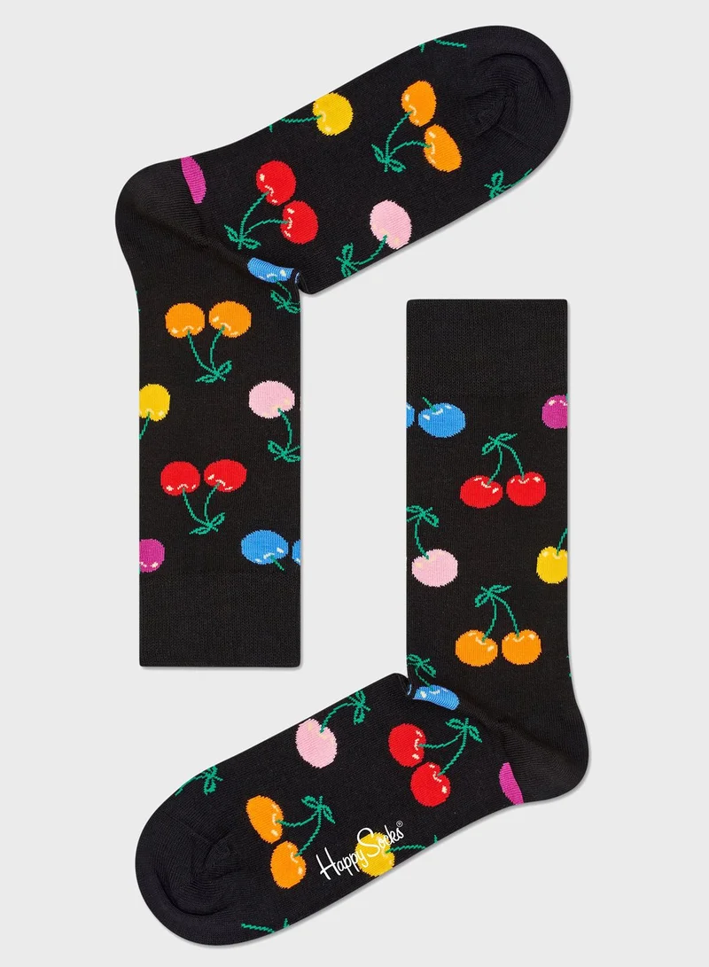 Happy Socks Embroidered Crew Sock