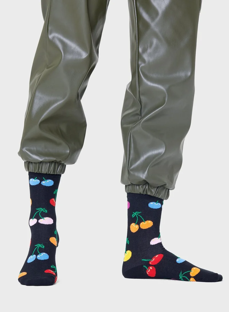 Happy Socks Embroidered Crew Sock