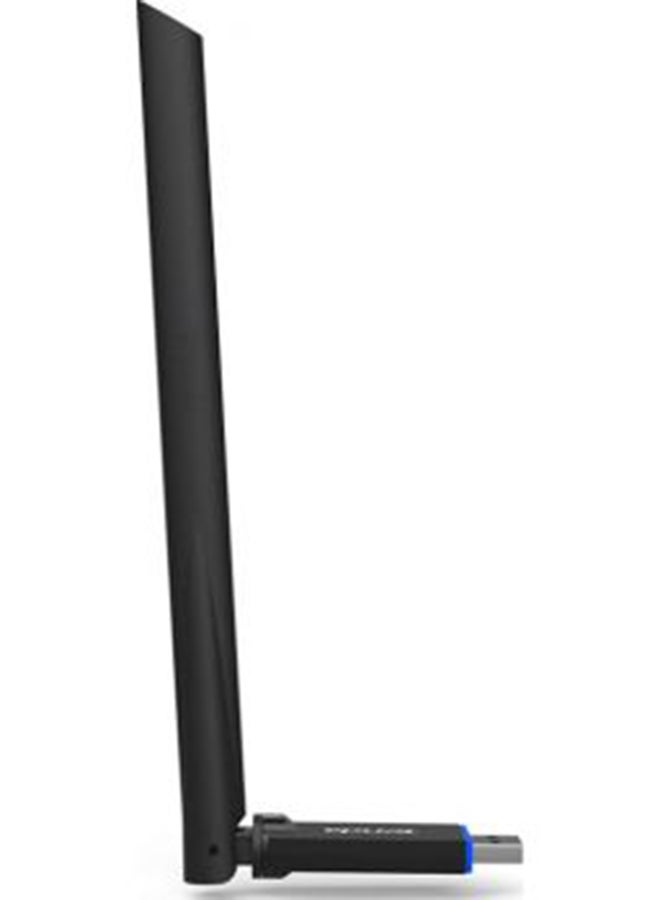 تيندا محول USB لاسلكي ثنائي النطاق U10 AC650، هوائي 6dBi، مخترق للجدار، 5 جيجا هرتز حتى 433 ميجا بت في الثانية، 2.4 جيجا هرتز حتى 200 ميجا بت في الثانية، USB2.0 | U10 أسود - Image 4