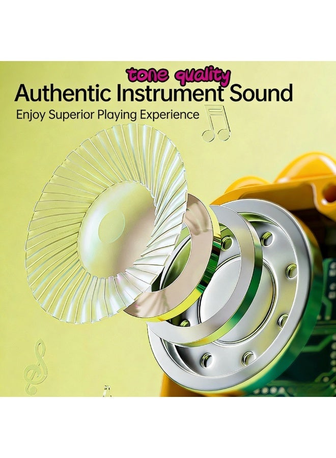 Uthriyya Mini Piano Keyboard Musical Toy for Kids, 15 Keys Baby Piano , Learning Piano with  Sheet Music Card for Infants 3+ Years Boys Girls (pink) - Image 5