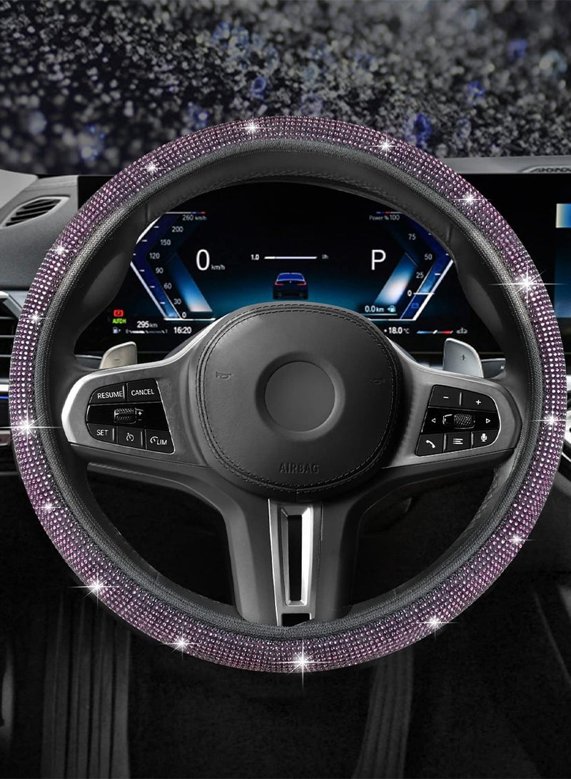 Agc Adjustable Car Steering Cover Stretch Elastic Steering Wheel Cover DIY Steering Cover Violet - Image 3