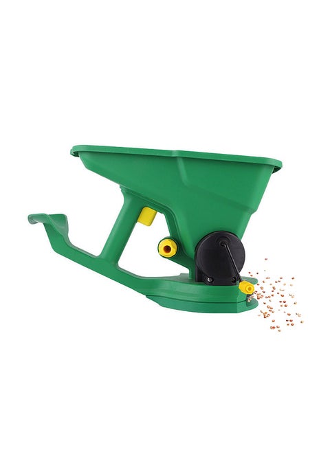 1.5L Handheld Seed Spreader Manual Small Seeder Field Fertilization Machine Multi-Purpose Lawn Grass Seed Spreader for Gardens Nurseries Lawns Small Farms Gear Adjustable Portable Spreader