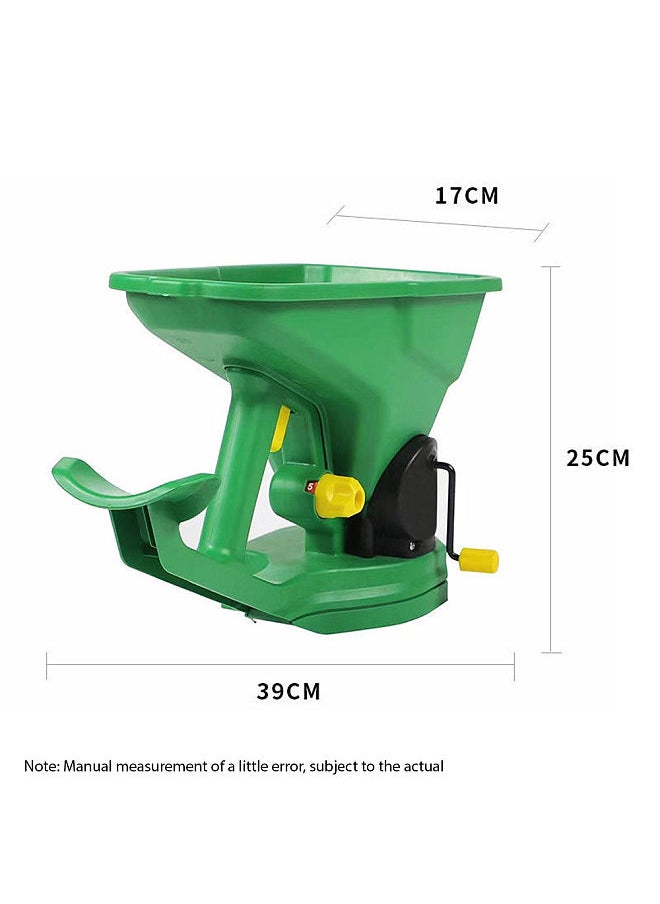 Generic - 1.5L Handheld Seed Spreader Manual Small Seeder Field Fertilization Machine Multi-Purpose Lawn Grass Seed Spreader for Gardens Nurseries Lawns Small Farms Gear Adjustable Portable Spreader - Image 1