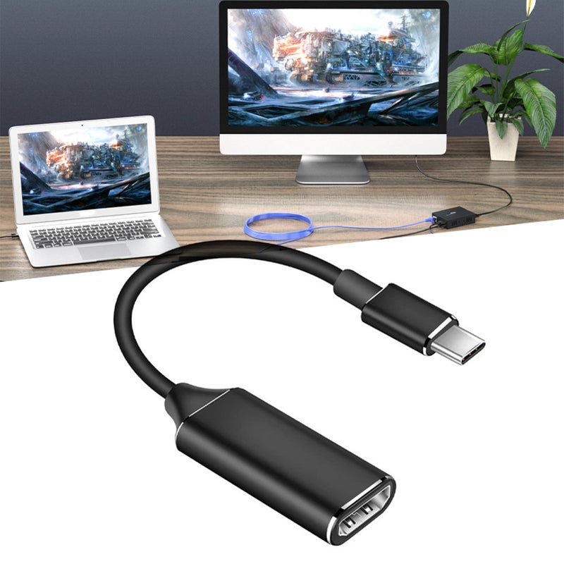 محول USB C إلى HDMI: غلاف من سبائك الألومنيوم، USB 3.0 بسرعة 10 جيجابيت في الثانية، عرض شاشات متعددة - تصميم خفيف الوزن، توافق قوي، تبريد فعال للاستخدام في المكتب المنزلي والترفيه - Image 3