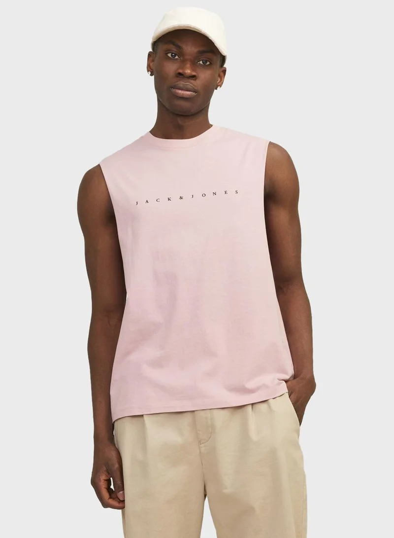 JACK & JONES Logo Crew Neck Vest