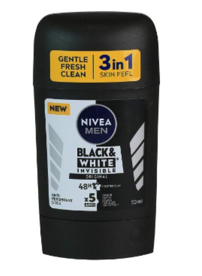 Nivea Stick Black & White Invisible Deodorant for Men 50ml