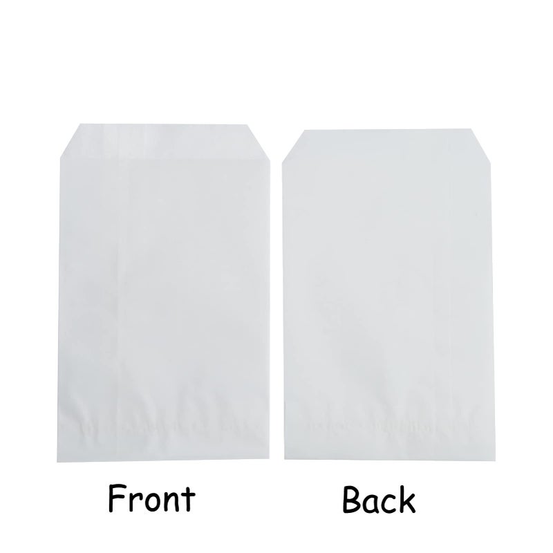 FOCCIUP 100 Pcs 3x5 Inch Mini Size Small Flat Paper Bag Semi-Transparent Glassine Bags for Party Favor - Image 4