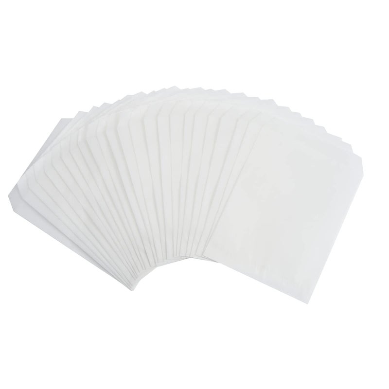 FOCCIUP 100 Pcs 3x5 Inch Mini Size Small Flat Paper Bag Semi-Transparent Glassine Bags for Party Favor - Image 1