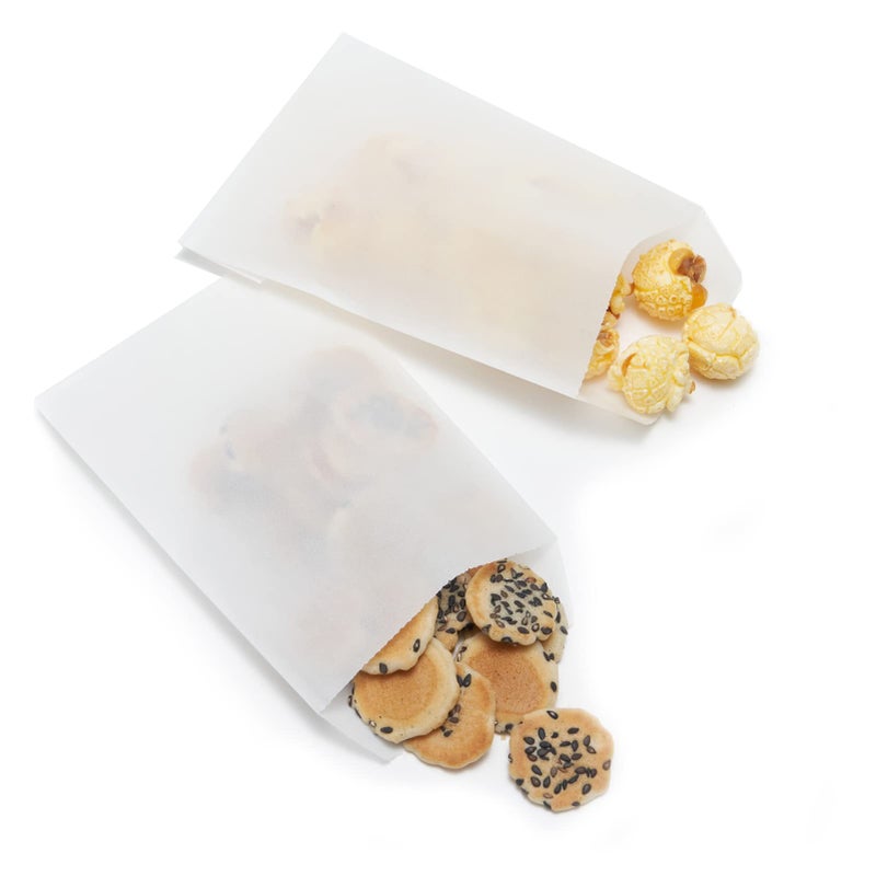 FOCCIUP 100 Pcs 3x5 Inch Mini Size Small Flat Paper Bag Semi-Transparent Glassine Bags for Party Favor - Image 3