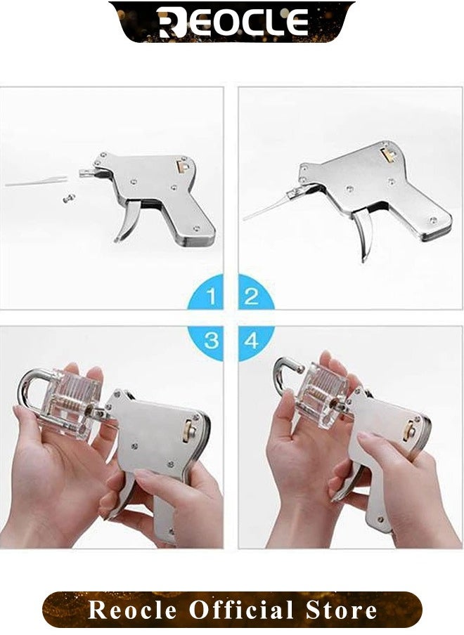 REOCLE - 6-in-1 Stainless Steel Key Decoder Tool Precision Key Gauge for Locksmiths Durable Handheld Lock Decoding Tool - Image 1