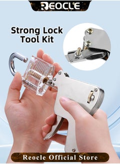 REOCLE 6-in-1 Stainless Steel Key Decoder Tool Precision Key Gauge for Locksmiths Durable Handheld Lock Decoding Tool  - Image 2