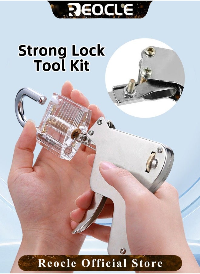 REOCLE - 6-in-1 Stainless Steel Key Decoder Tool Precision Key Gauge for Locksmiths Durable Handheld Lock Decoding Tool - Image 1