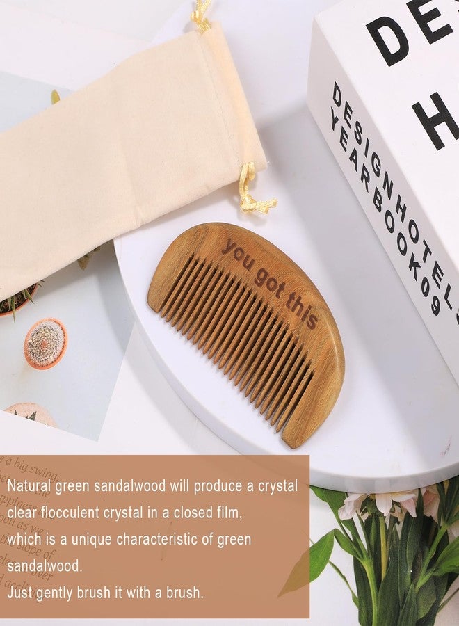 PEUTIER Labor Comb, Natural Wooden Birthing Comb for Labor Pain YOU GOT THIS Encouragement Labor and Delivery Comb Labor Gift Essentials for Pregnancy Women with Cloth Bag, Medium - Image 5