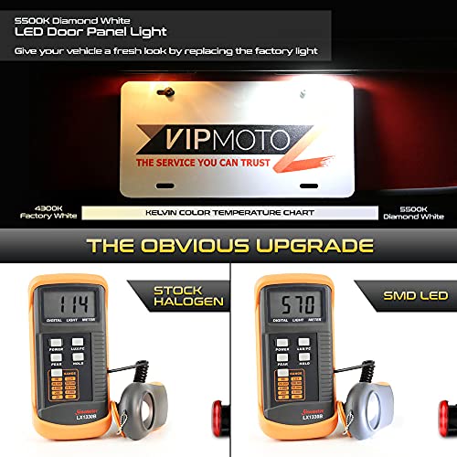 VIPMOTOZ لشيفروليه جي إم سي C/K سيلفرادو سييرا 1500 2500 3500 بيك أب سوبربان تاهو أفالانش يوكون XL كاديلاك إسكاليد هامر H2 مجموعة أضواء LED كاملة بيضاء وحمراء للوحة باب الجانب الداخلية مصابيح عاكس الضيافة - Image 3