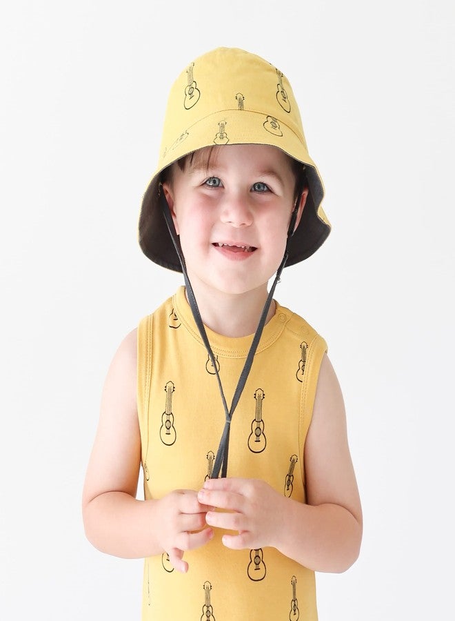 PARADE Organic Tank Rompers - Signature Prints Yellow Ukuleles 6-12 Months - Image 4