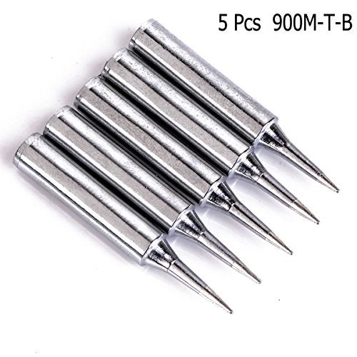 QISF 5 PCS 900M-T-B + 5 PCS 900M-T-I Lead-free Soldering Solder Iron Tips Replacement for Hakko, Radio Shack, TENMA, ATTEN, QUICK, Aoyue, Yihua Soldering Station And More Tool - Image 2