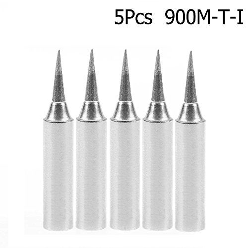 QISF 5 PCS 900M-T-B + 5 PCS 900M-T-I Lead-free Soldering Solder Iron Tips Replacement for Hakko, Radio Shack, TENMA, ATTEN, QUICK, Aoyue, Yihua Soldering Station And More Tool - Image 3