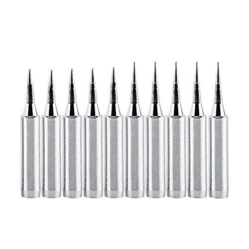 QISF 5 PCS 900M-T-B + 5 PCS 900M-T-I Lead-free Soldering Solder Iron Tips Replacement for Hakko, Radio Shack, TENMA, ATTEN, QUICK, Aoyue, Yihua Soldering Station And More Tool - Image 1