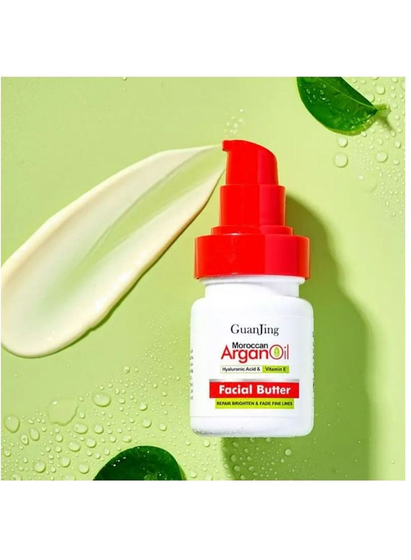 جوانجينج كريم ترطيب فيتامين E وزيت الأركان لإصلاح الترطيب وتفتيح الخطوط الدقيقة للوجه كريم زبدة 60 مل - Image 4