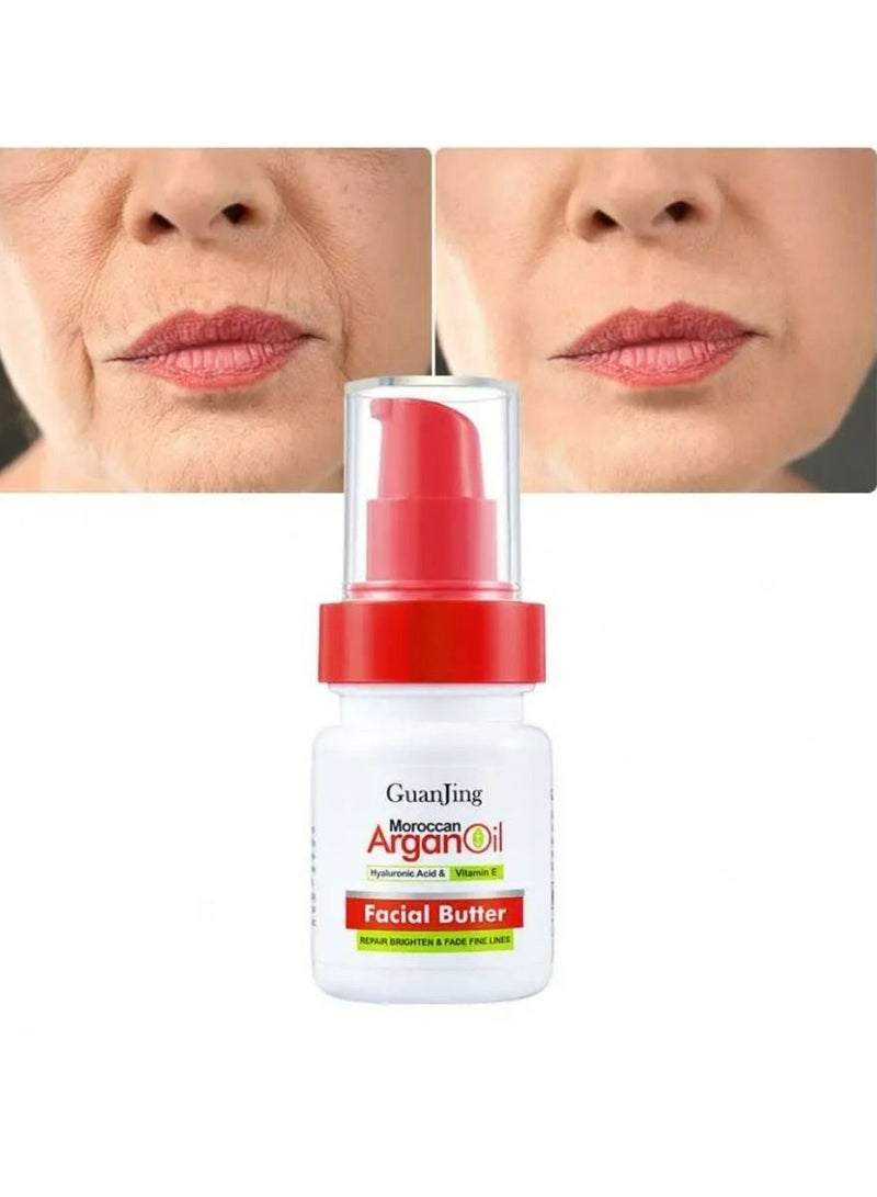 جوانجينج كريم ترطيب فيتامين E وزيت الأركان لإصلاح الترطيب وتفتيح الخطوط الدقيقة للوجه كريم زبدة 60 مل - Image 3