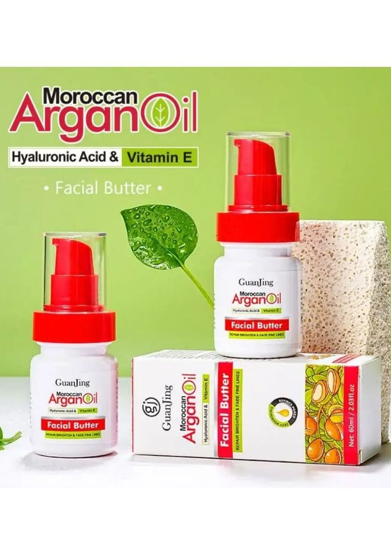 جوانجينج كريم ترطيب فيتامين E وزيت الأركان لإصلاح الترطيب وتفتيح الخطوط الدقيقة للوجه كريم زبدة 60 مل - Image 5